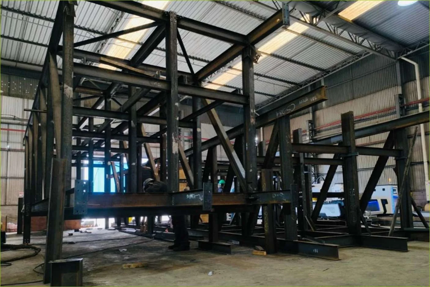 Piperack em fabricação pela Bratech